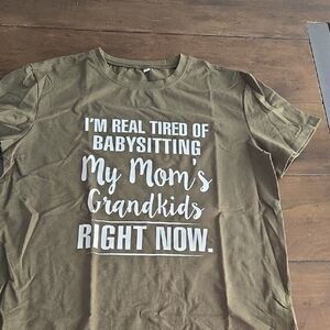 Olive Green Kids Graphic T-Shirt